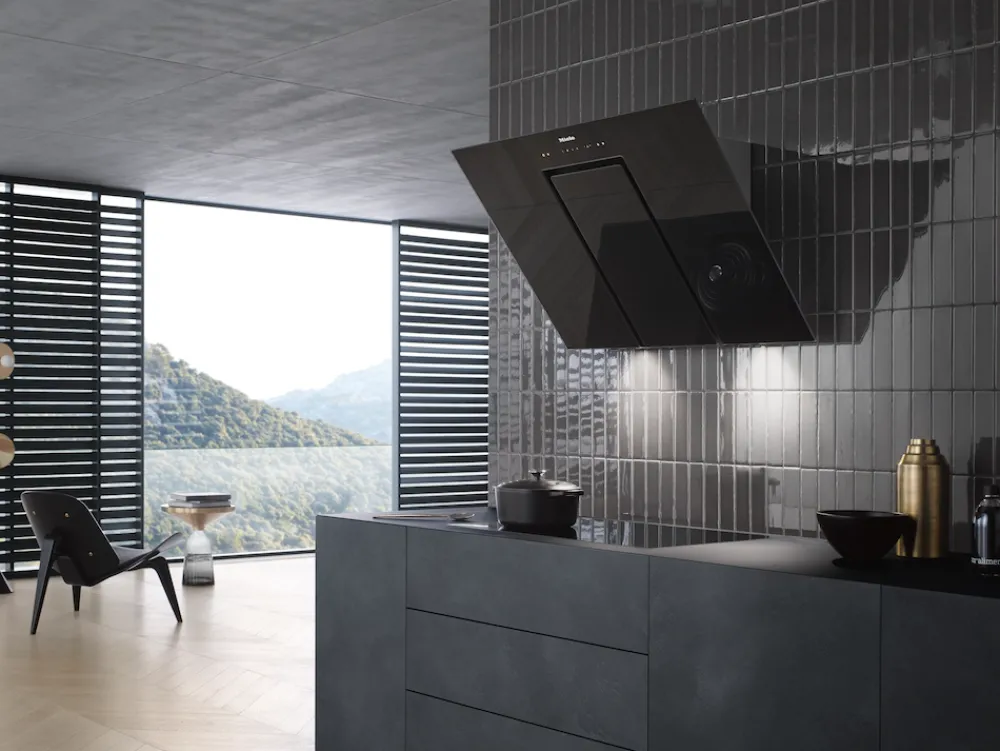 Store Da 6498 W Pure Black Emhætter