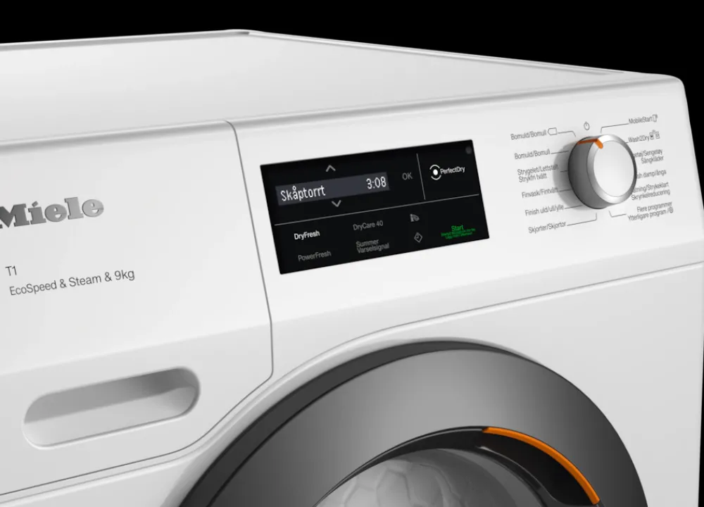 Clearance Tcl790Wp Ecospeed&Steam&9Kg Tørretumblere