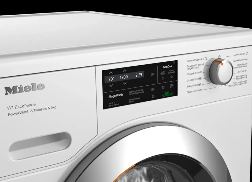 New Wei865 Wcs Pwash&Tdos&9Kg Vaskemaskiner